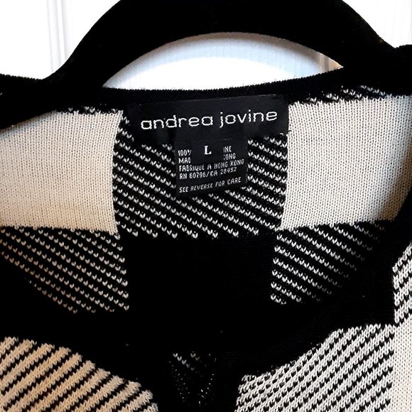 Vintage Andrea Jovine zippered knit cardigan - Picture 2 of 3